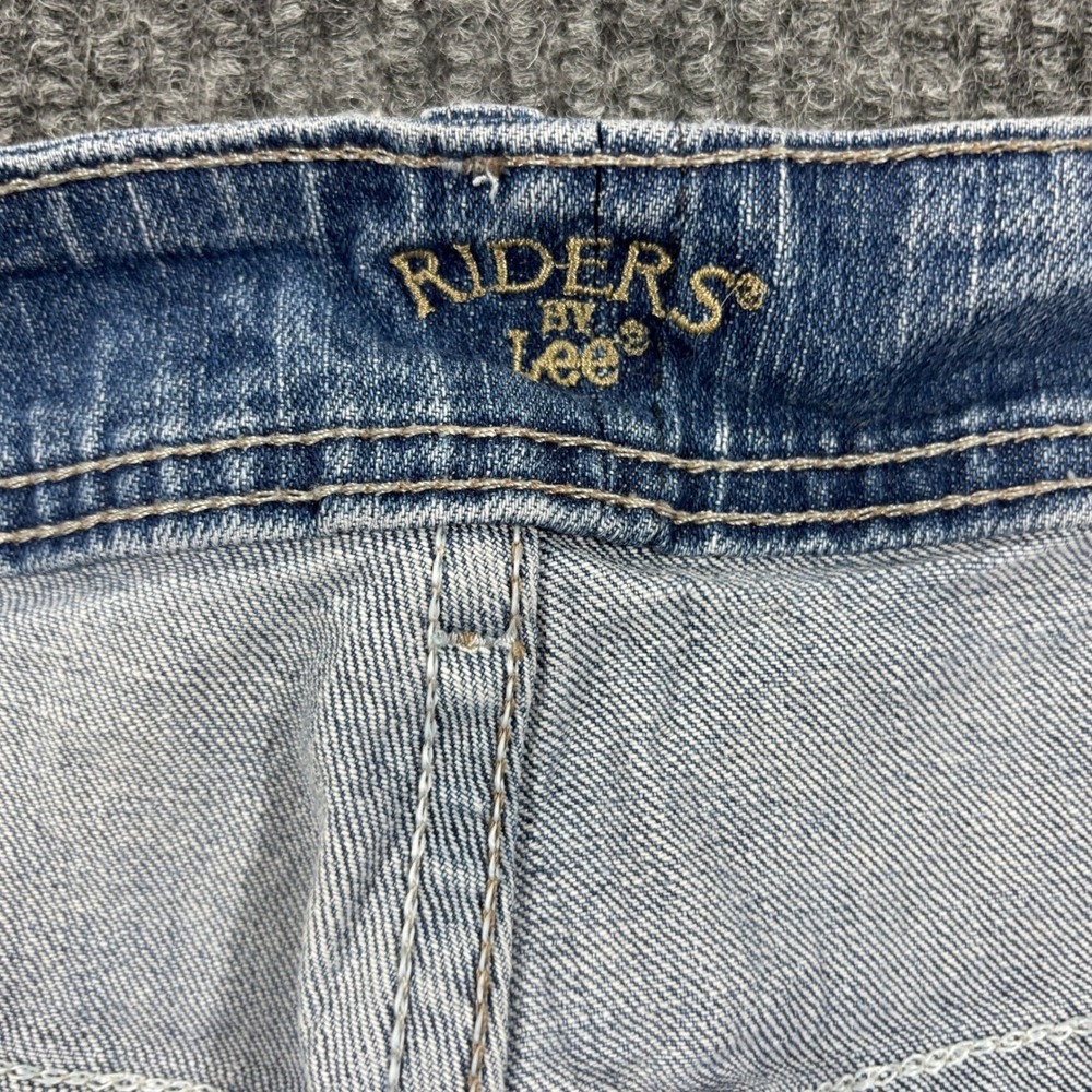 Riders by Lee Straight Leg Jeans Women 20W P Blue Medium Wash Stretch - Picture 10 of 14